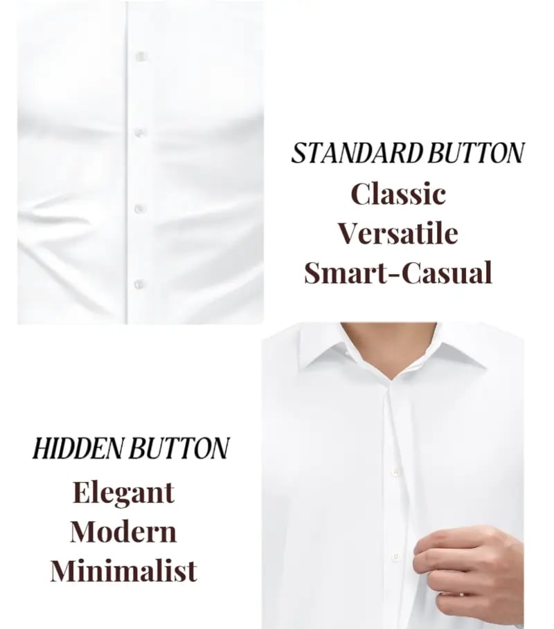 👔 Men's 16-Way Stretch Slim Fit Dress Shirt
