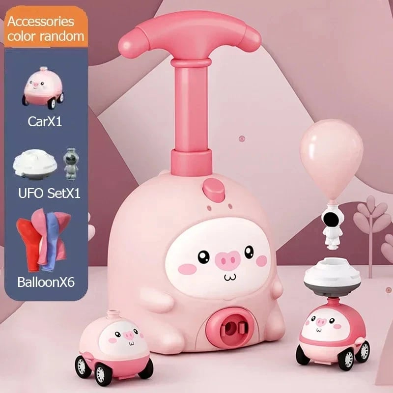 🎈 Animal Air-Powered Balloon Car Toy