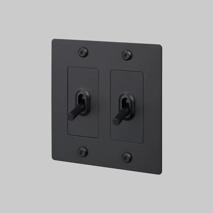 🔘 4G Metal Toggle Light Switch – Linear Knurled Design