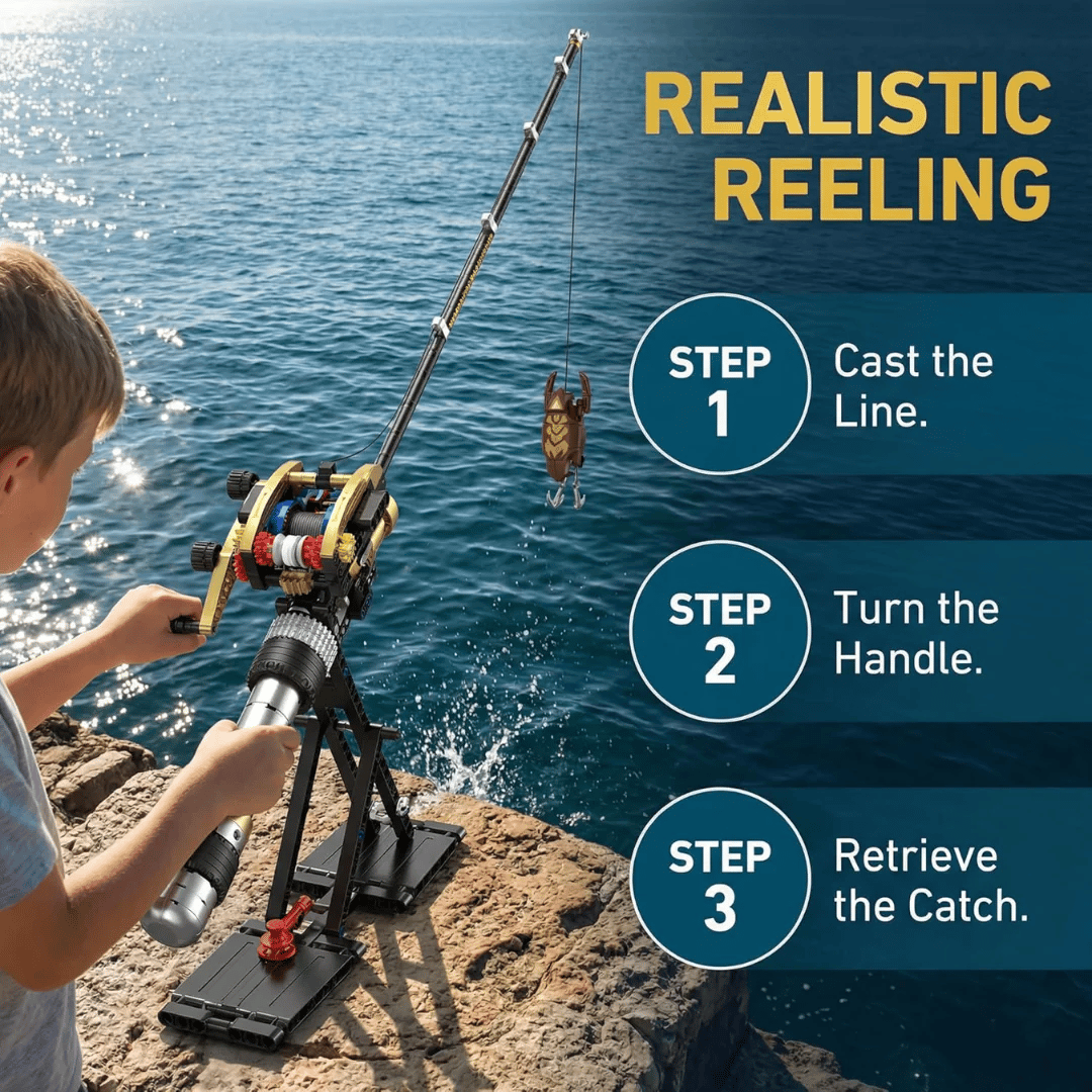 🎣 Precision Mechanical Fishing Rod Build Kit