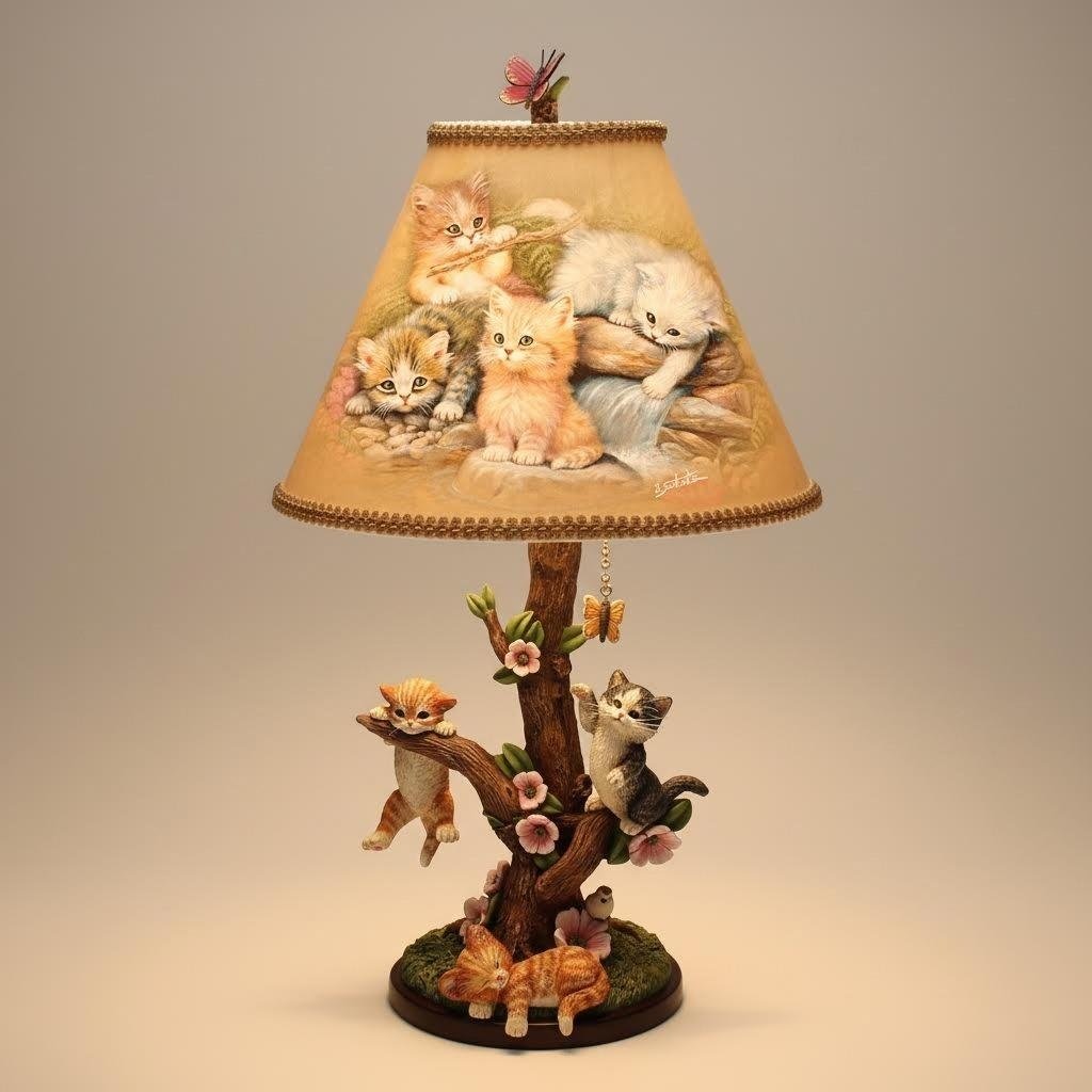 🐱Jürgen Scholz "Country Kitties" Accent Lamp