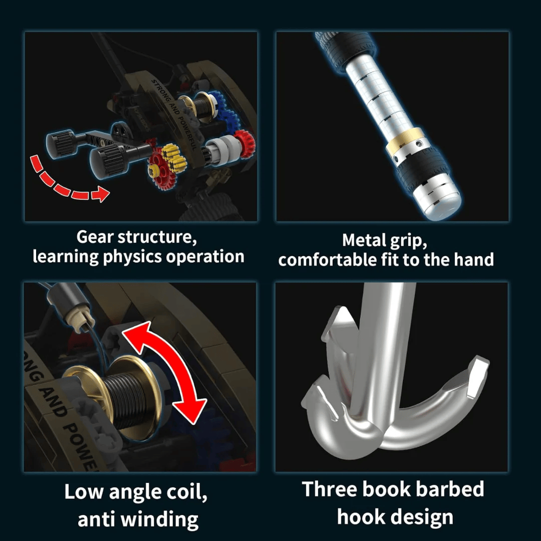 🎣 Precision Mechanical Fishing Rod Build Kit