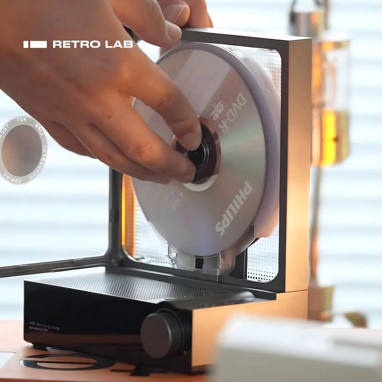 🎵 All-in-One Transparent CD Player with Bluetooth 5.3