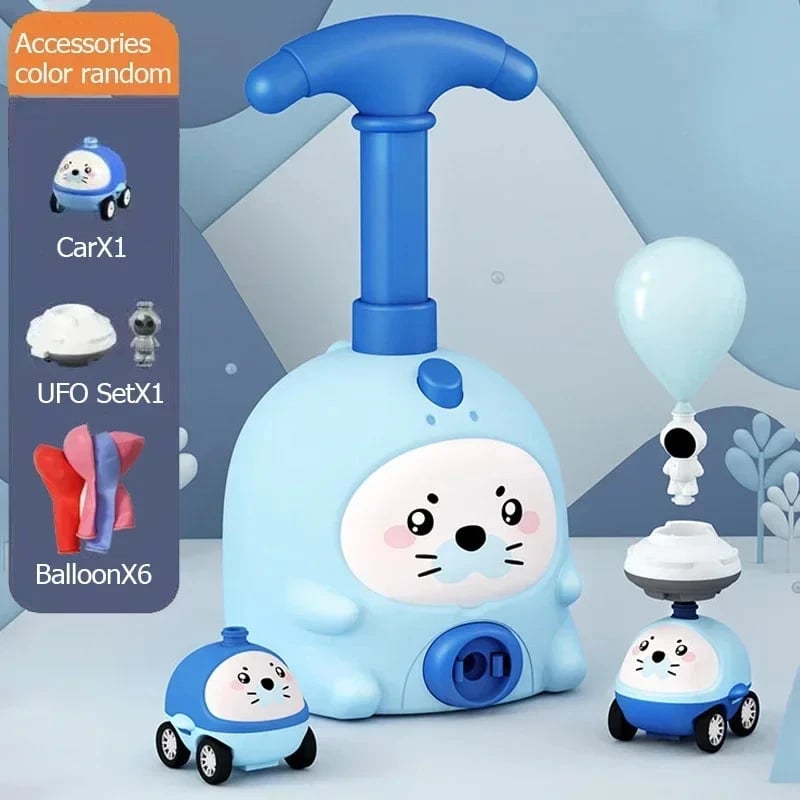 🎈 Animal Air-Powered Balloon Car Toy