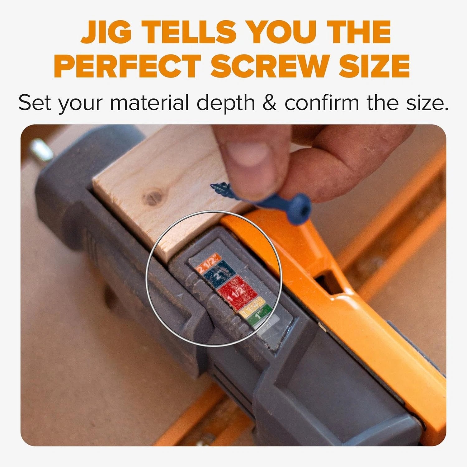 🔧 Compact Pocket Hole Jig Kit – Auto Adjusting Drill Guide for Woodworking