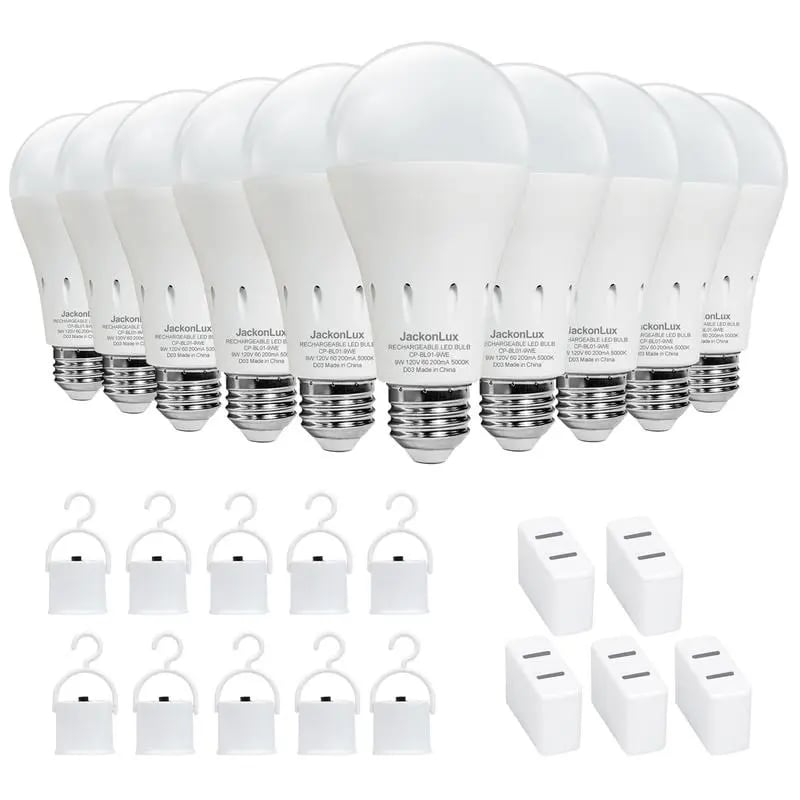 4 Pack Rechargeable Emergency Light Bulbs A21