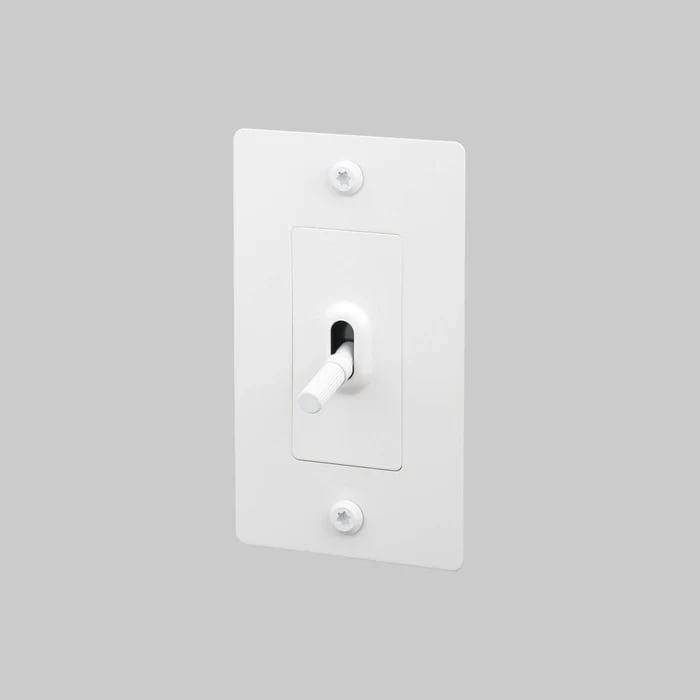 🔘 4G Metal Toggle Light Switch – Linear Knurled Design