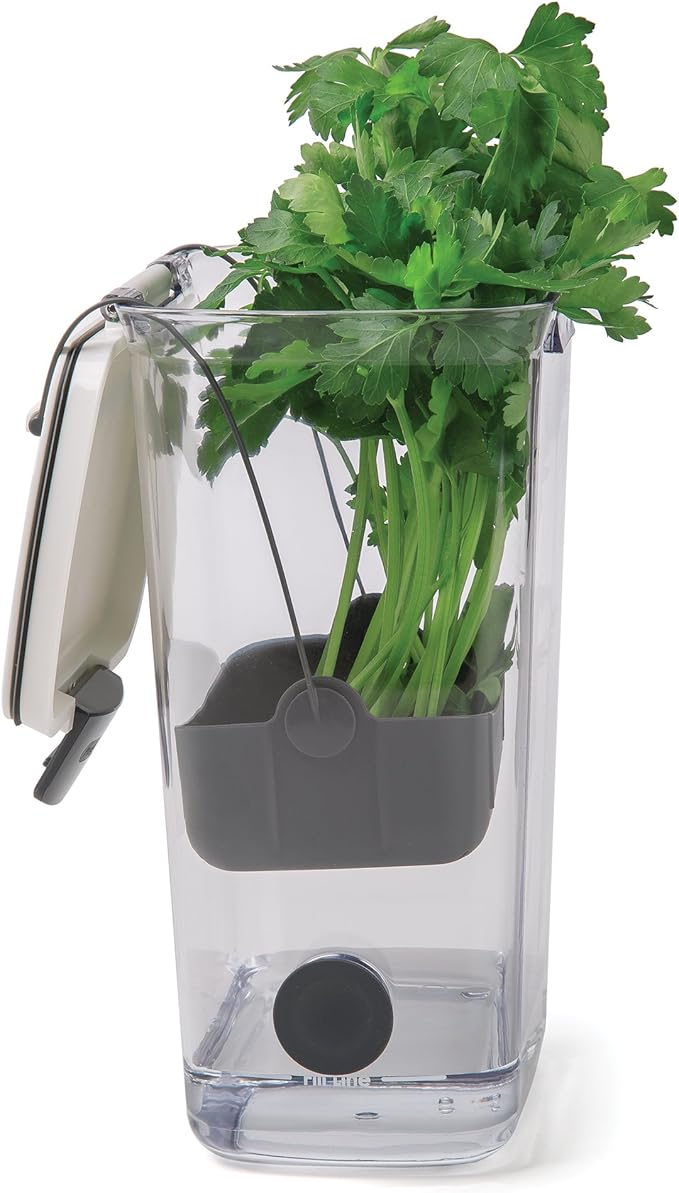 🌿 Fresh Herb Keeper Container – Keep Herbs Crisp & Flavorful Longer