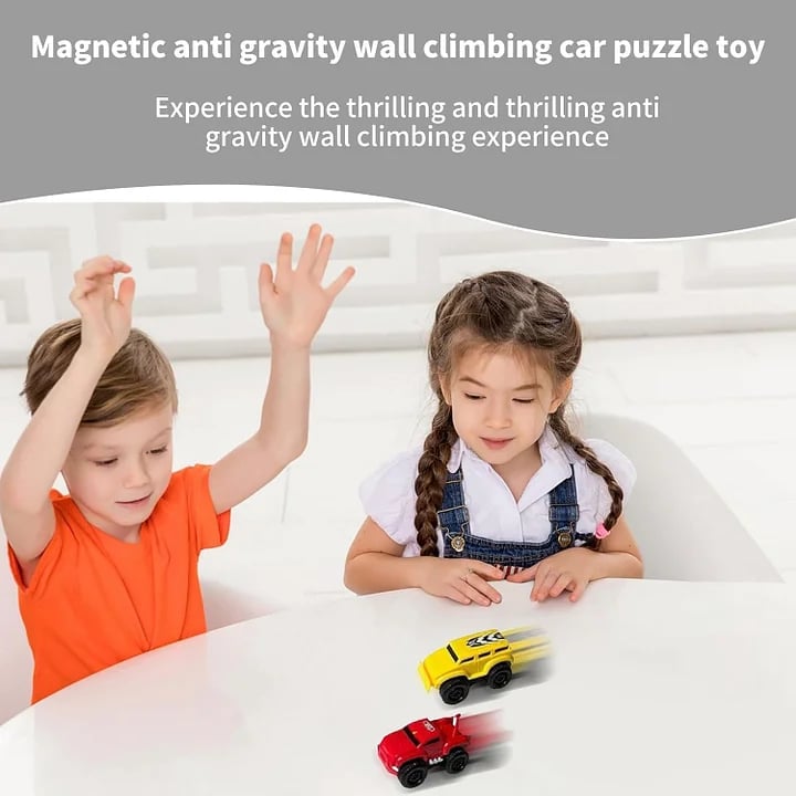 🚗 Magnetic Climbing Wall Toy Car – Anti-Gravity Racing Fun