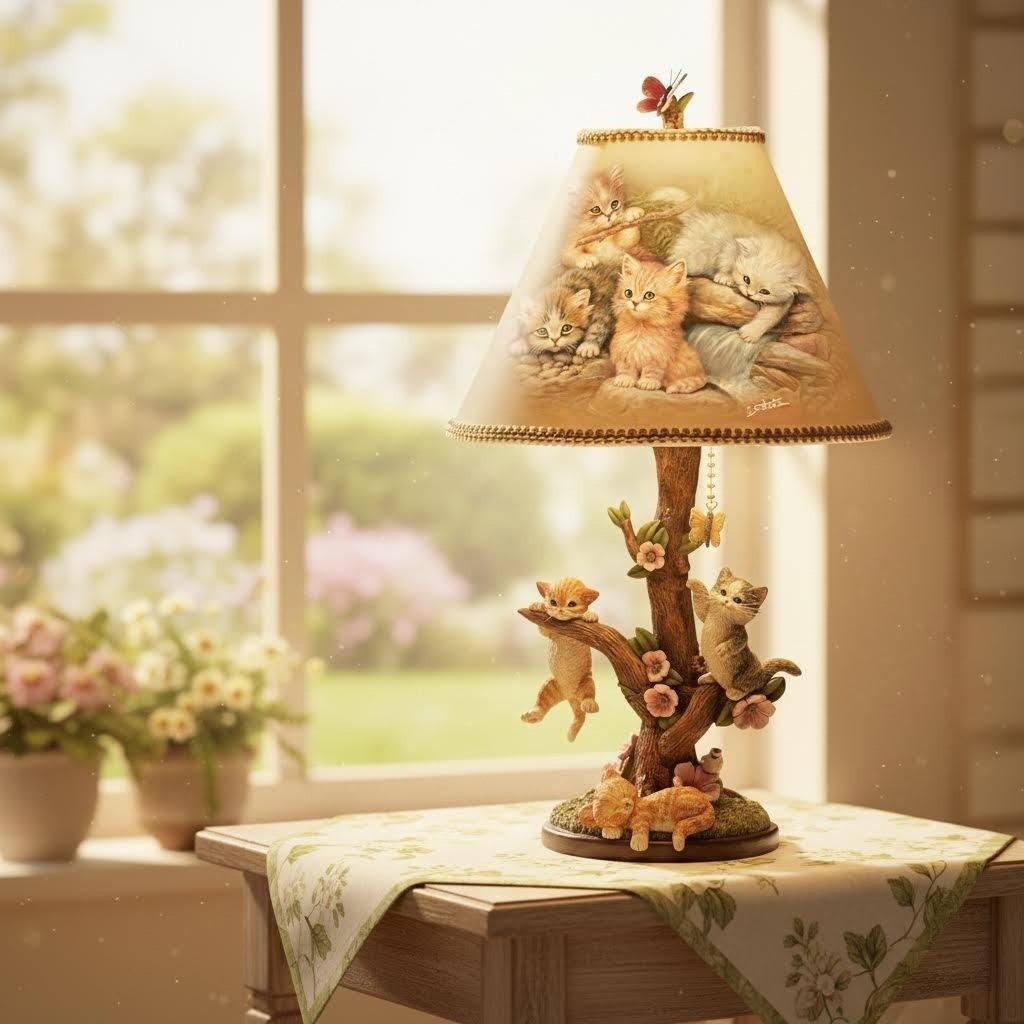 🐱Jürgen Scholz "Country Kitties" Accent Lamp