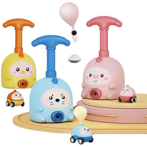 🎈 Animal Air-Powered Balloon Car Toy