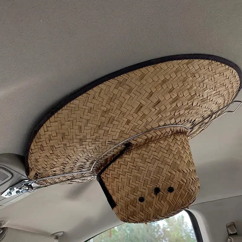Car Cowboy Hat Rack 🤠 Vehicle Hat Holder & Shape Protector for Travel