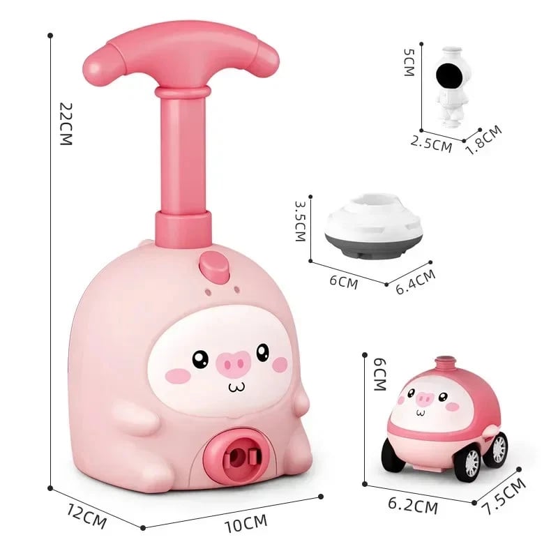 🎈 Animal Air-Powered Balloon Car Toy