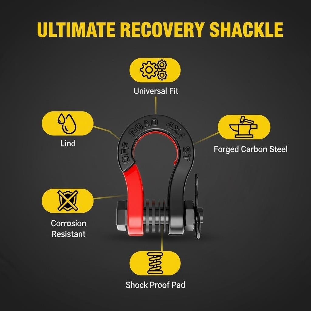 🔩 Heavy-Duty Recovery Shackle