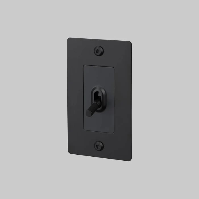 🔘 4G Metal Toggle Light Switch – Linear Knurled Design