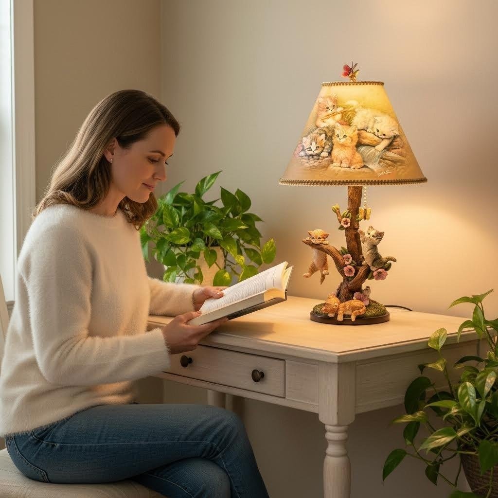 🐱Jürgen Scholz "Country Kitties" Accent Lamp
