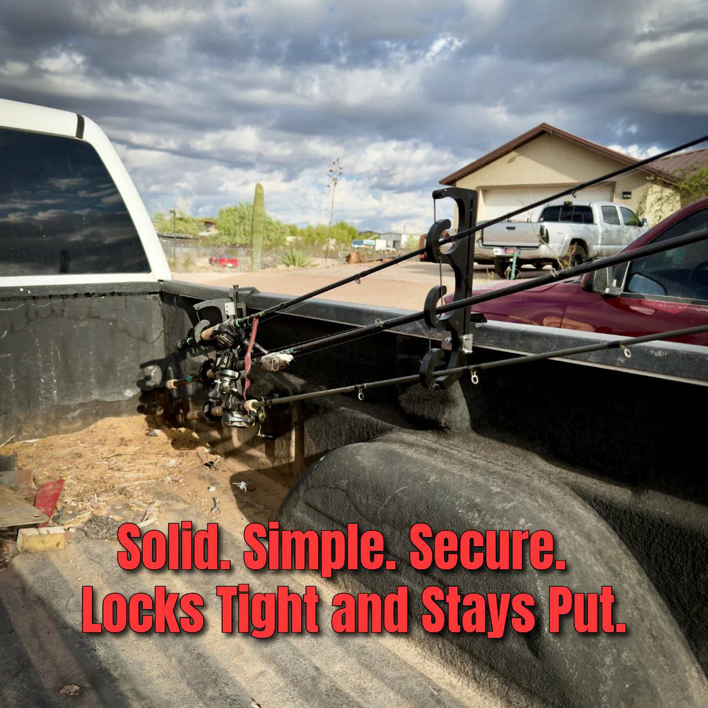 🎣 V4 Track-Mounted Fishing Rod Holder