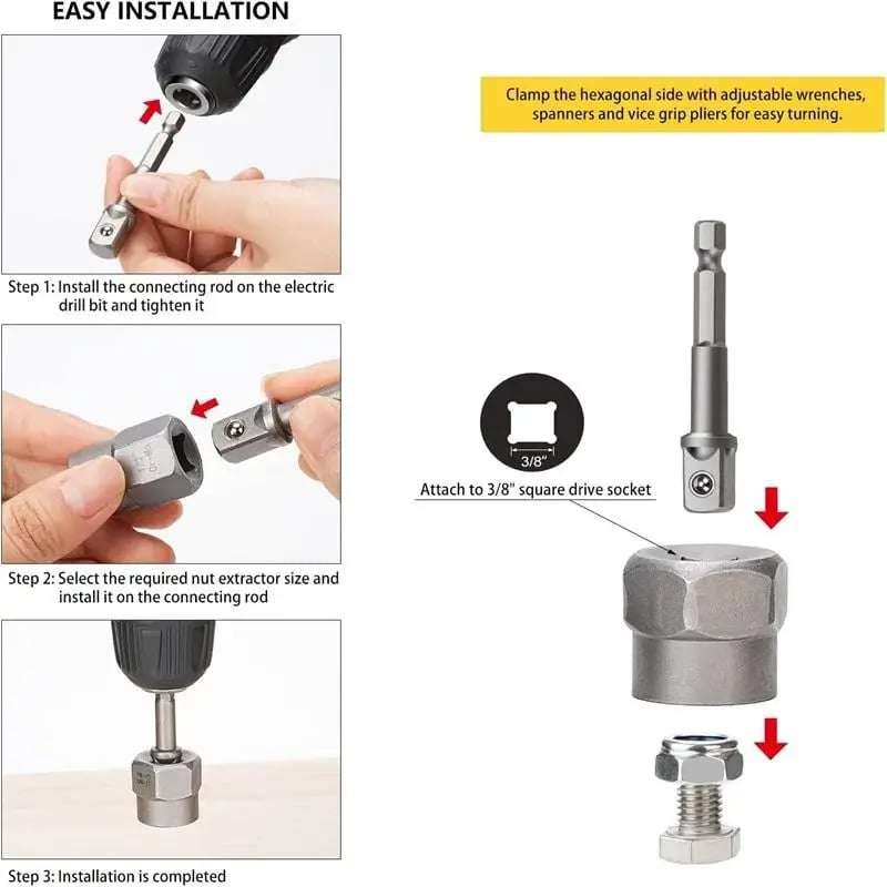 🔩 14-Piece Bolt Extractor Tool Set