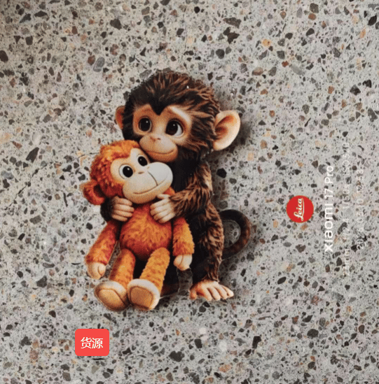 🐵💕Viral Punch Monkey Hugging Monkey Keychain - Emotional Gift for Animal Lovers, Family, Friends, Loved Ones🎁