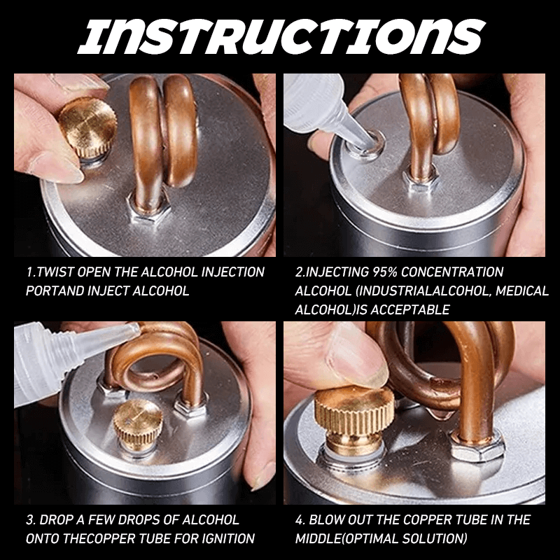 🎉LAST DAY 50% OFF -🔥High-Power Portable Mini Outdoor Spirit Burner & Alcohol Stove