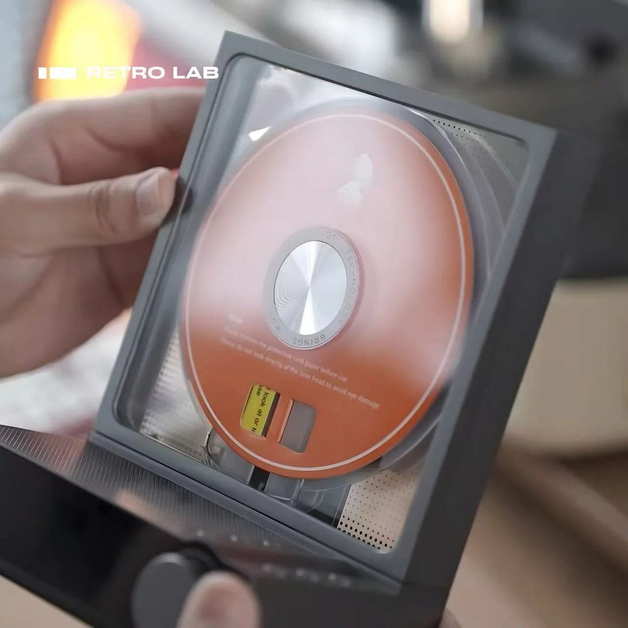 🎵 All-in-One Transparent CD Player with Bluetooth 5.3